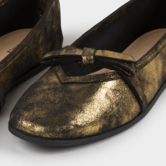 NEW Free People Free People Mania Bow Flats  Leather  upper and lining! 2511 3S2 - Picture 7 of 10